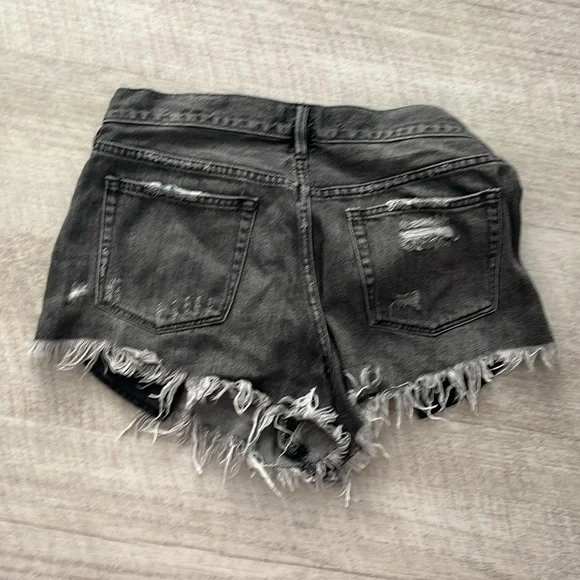 Free people grey wash denim shorts size 29 like new - Picture 3 of 5